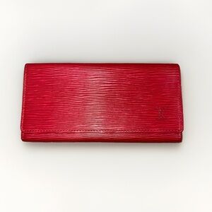 Louis Vuitton Epi Red Long Wallet